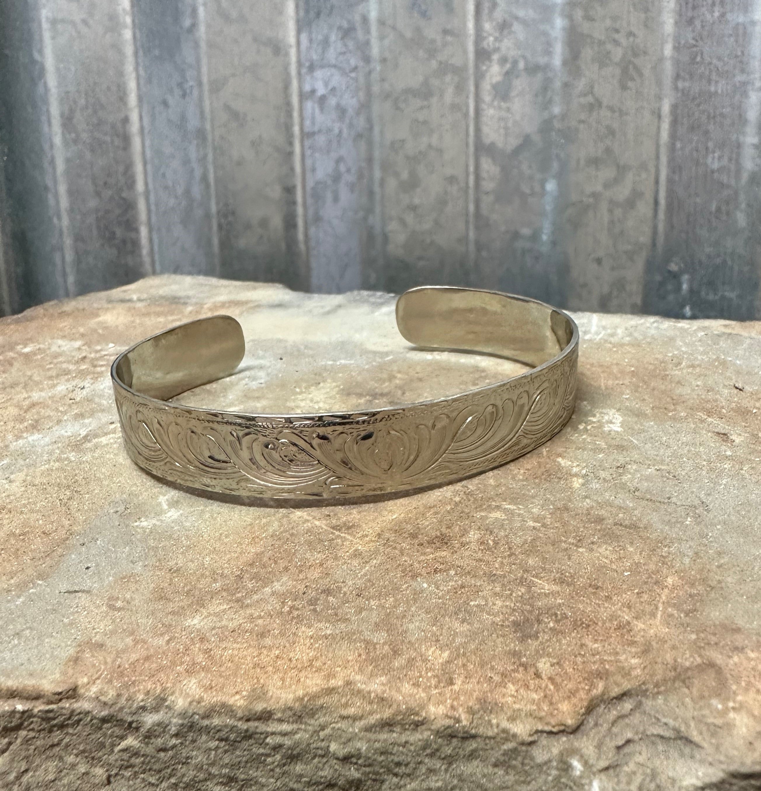 CU-CUFILIGREE  CUSTOM FILIGREE CUFF SILVER