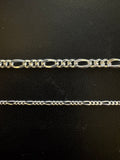 STERLING SILVER FIGARO CHAIN