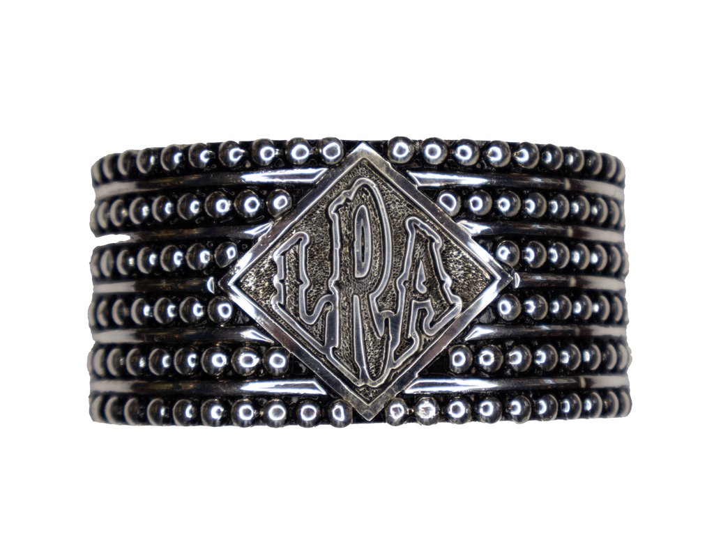 CU-MONOGRAM DIAMOND  CUSTOM MONOGRAMMED DIAMOND CUFF