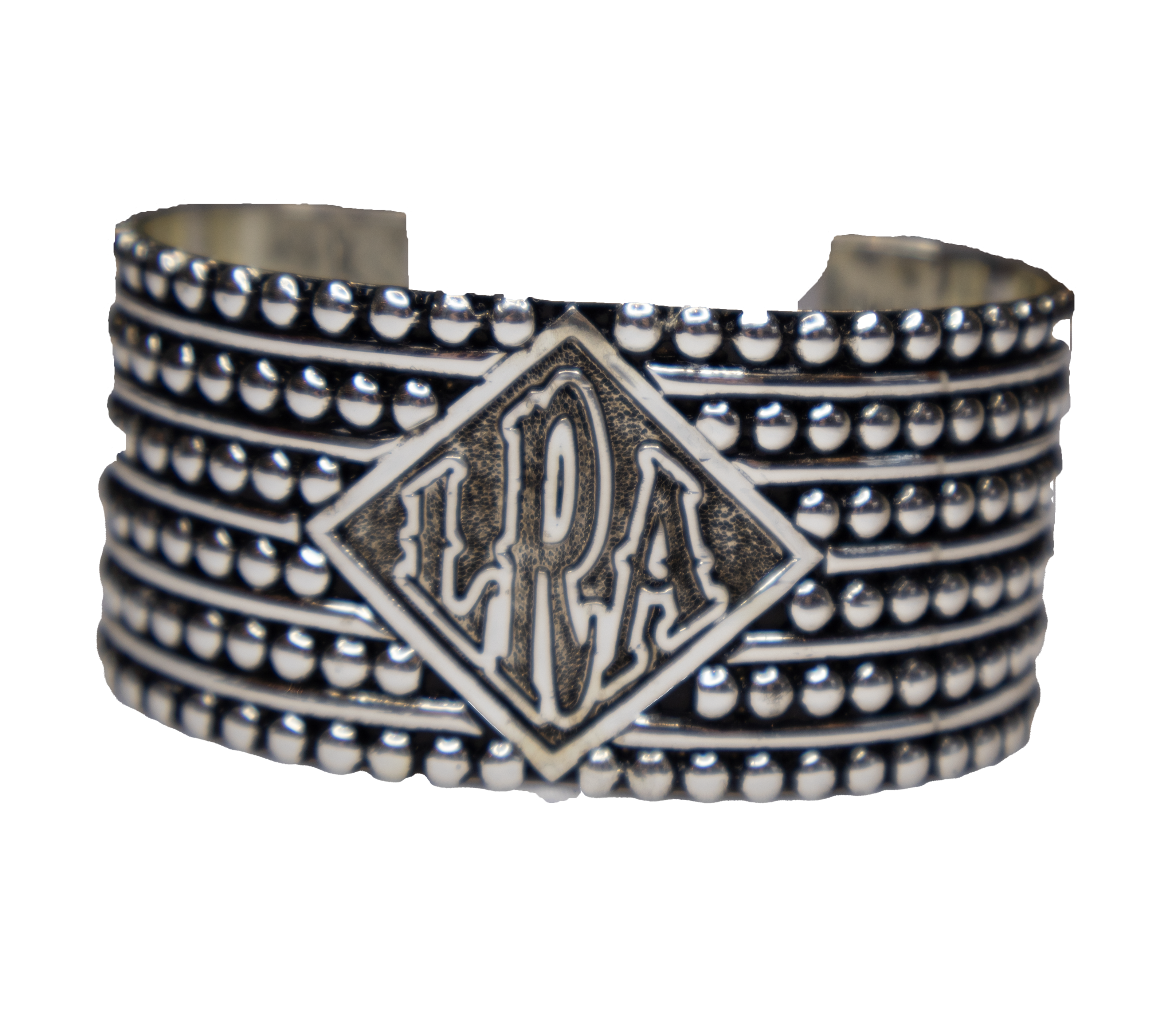 CU-MONOGRAM DIAMOND  CUSTOM MONOGRAMMED DIAMOND CUFF