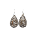 ER-3050 Custom Teardrop Initial Earrings