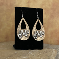 ER-3050   Custom Teardrop Earrings With Cutout