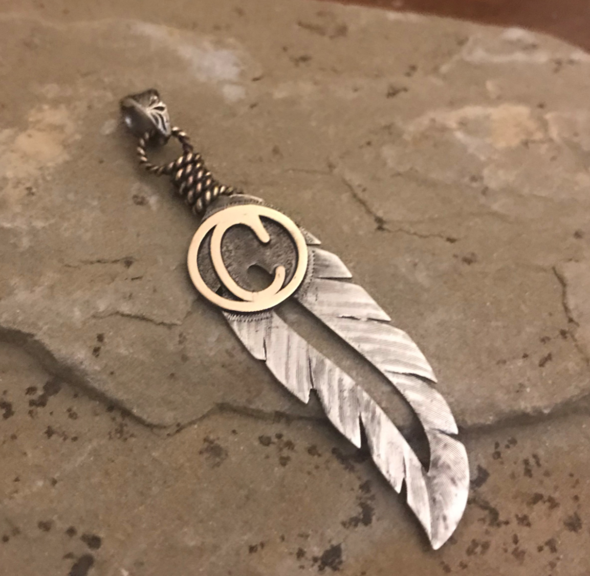PN-FEAC    Custom Feather Pendant